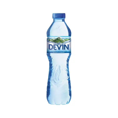 Apă minerală Devin, 500 ml, sticlă plastic