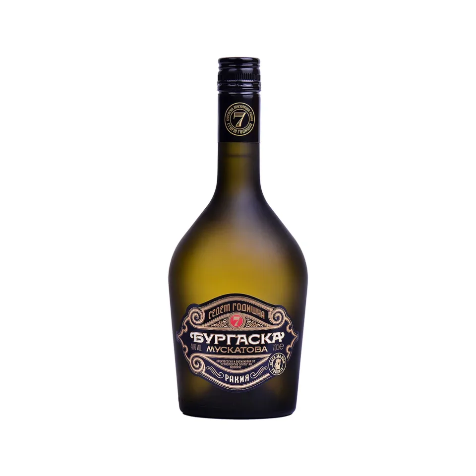 Black Sea Gold Brandy Burgas Muscat, învechit 7 ani, 700 ml