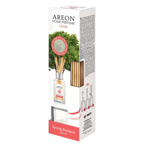 Odorizant Areon Home Perfume, bețișoare, buchet de primăvară, 85 ml