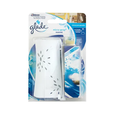Odorizant Glade microspray, spray, ocean, cu reîncărcare inclusă, 10 ml