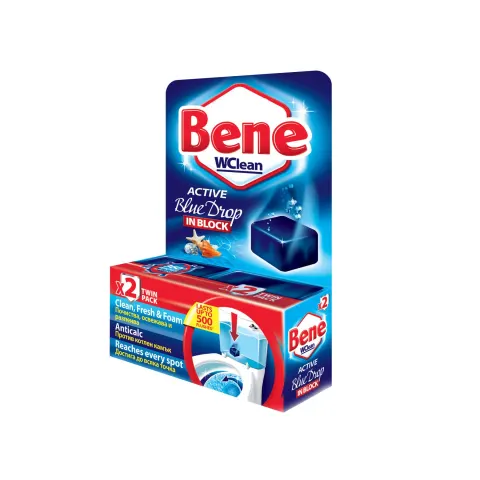 Odorizant pentru toaletă Bene, pentru apă albastră, tabletă, 50 g, 2 bucăți