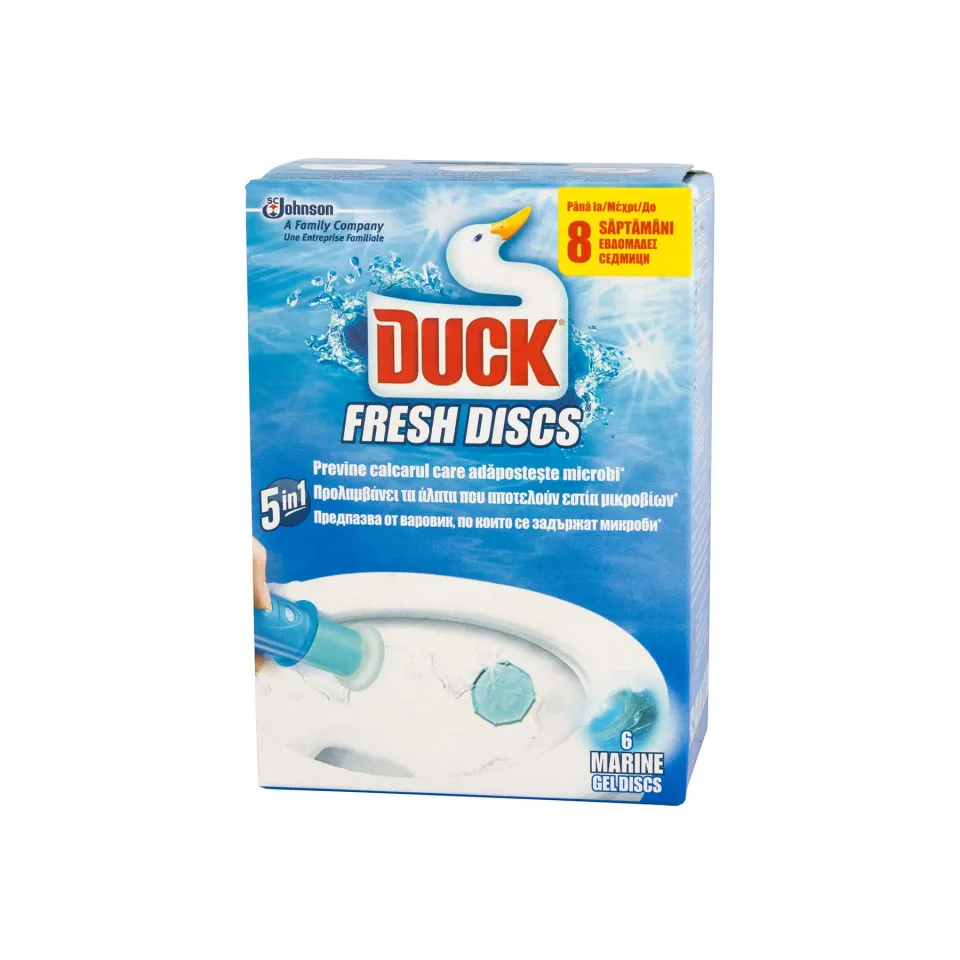 Odorizant pentru toaletă Duck Fresh Discs, gel, ocean, 36 ml