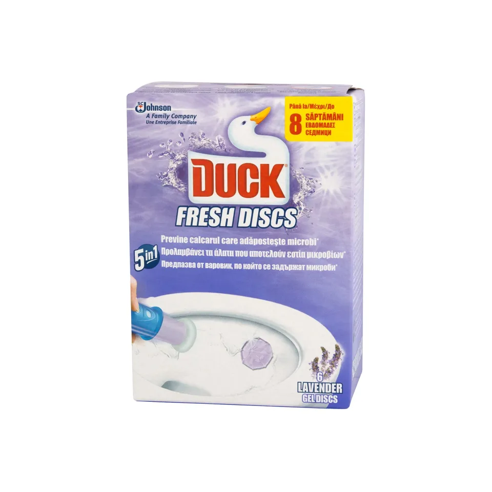 Odorizant toaletă Duck Fresh Discs, gel, lavandă, 36 ml