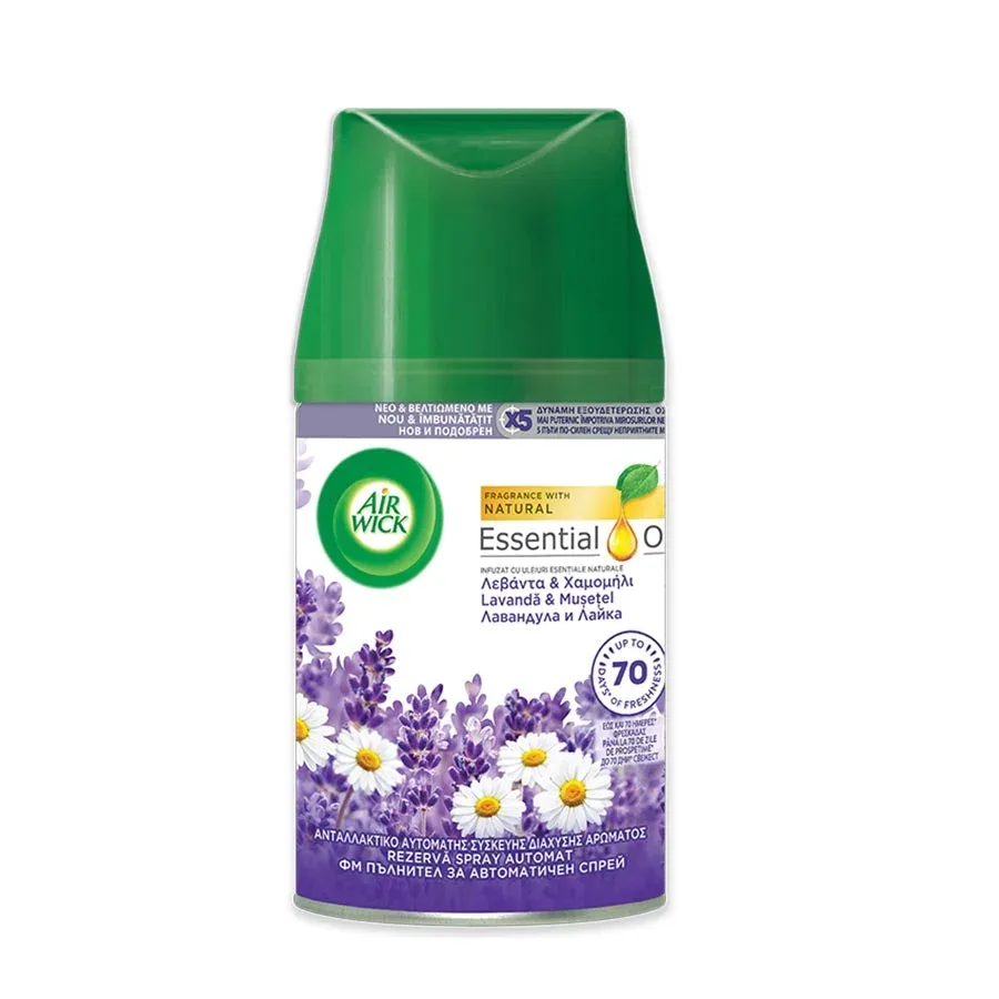 Rezervă pentru odorizantul Air Wick Freshmatic, lavandă și mușețel, 250 ml