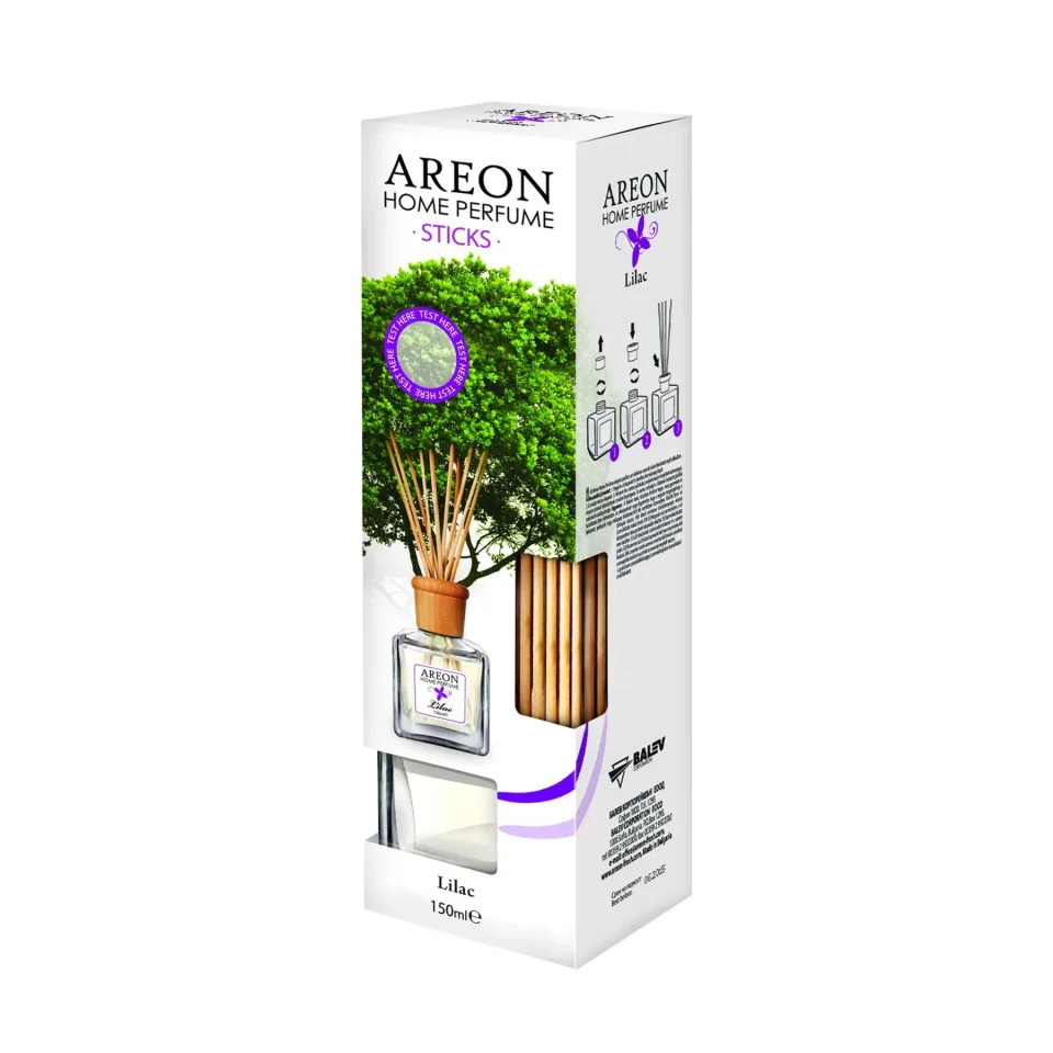 Odorizant Areon Home Perfume, bețișoare, liliac, 150 ml