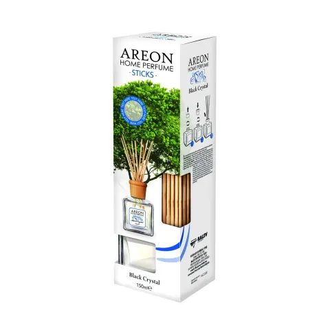 Odorizant Areon Home Perfume, bețișoare, black crystal, 150 ml