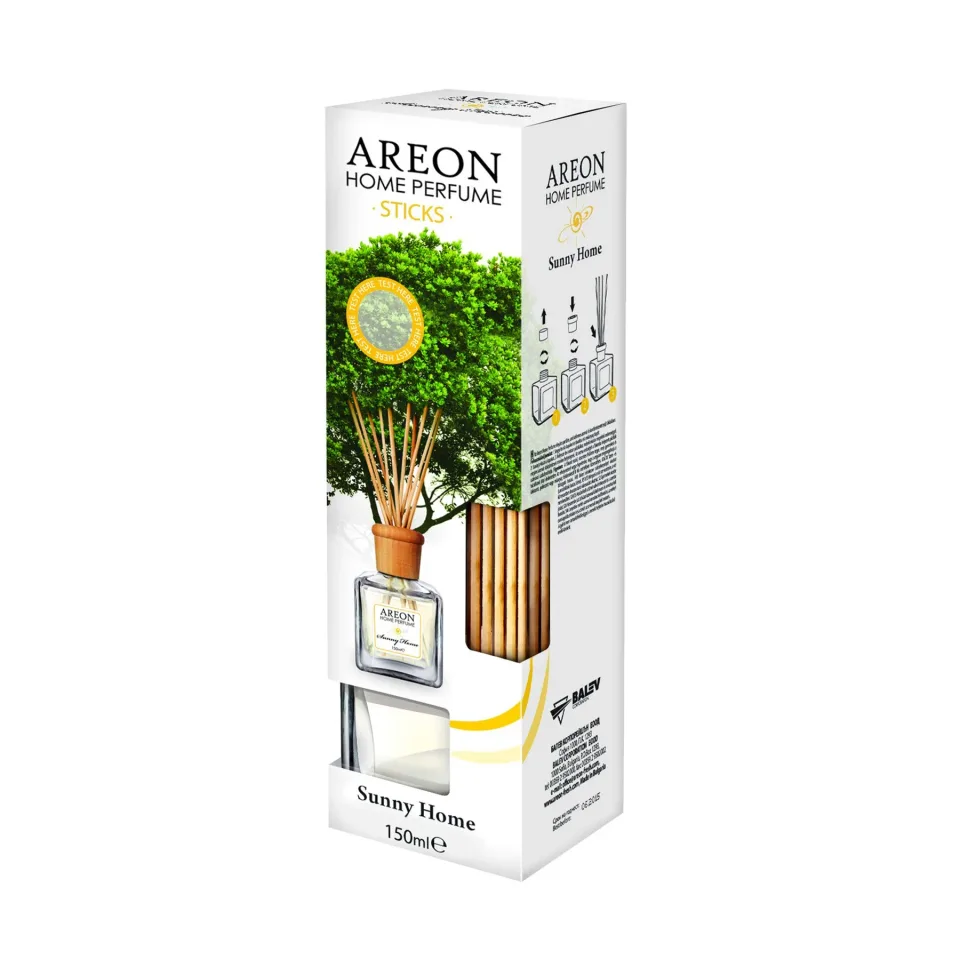 Odorizant Areon Home Perfume, bețișoare, sunny home, 150 ml
