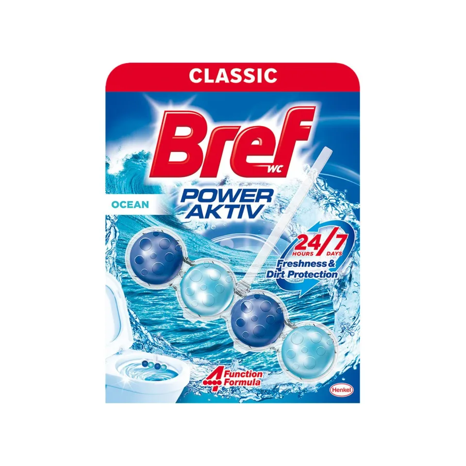 Odorizant pentru toaletă Bref Power Aktiv, ocean, 50 g