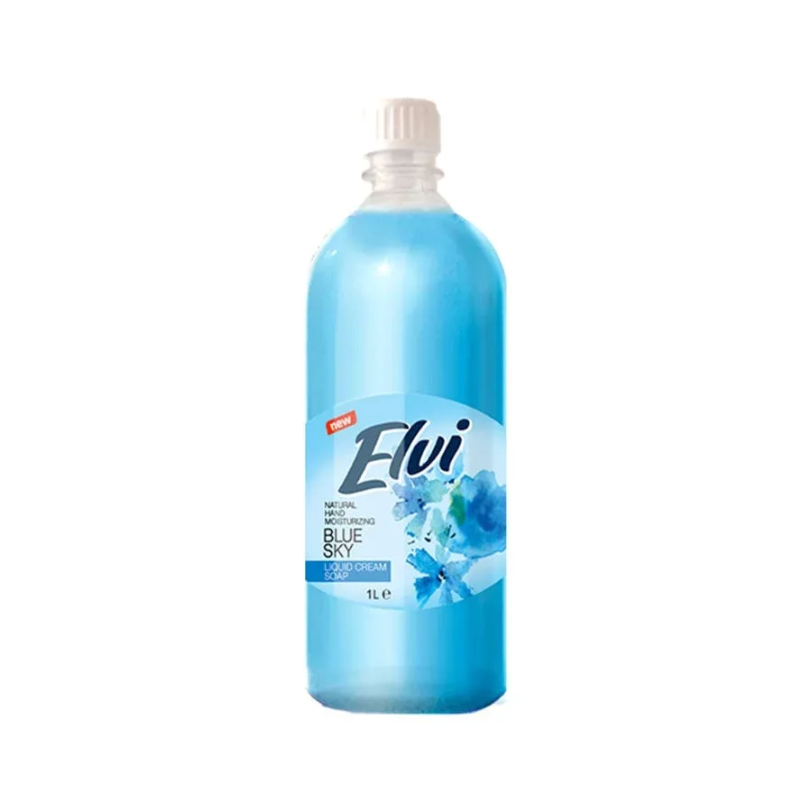 Săpun lichid Elvi, blue sky, 1 L, albastru
