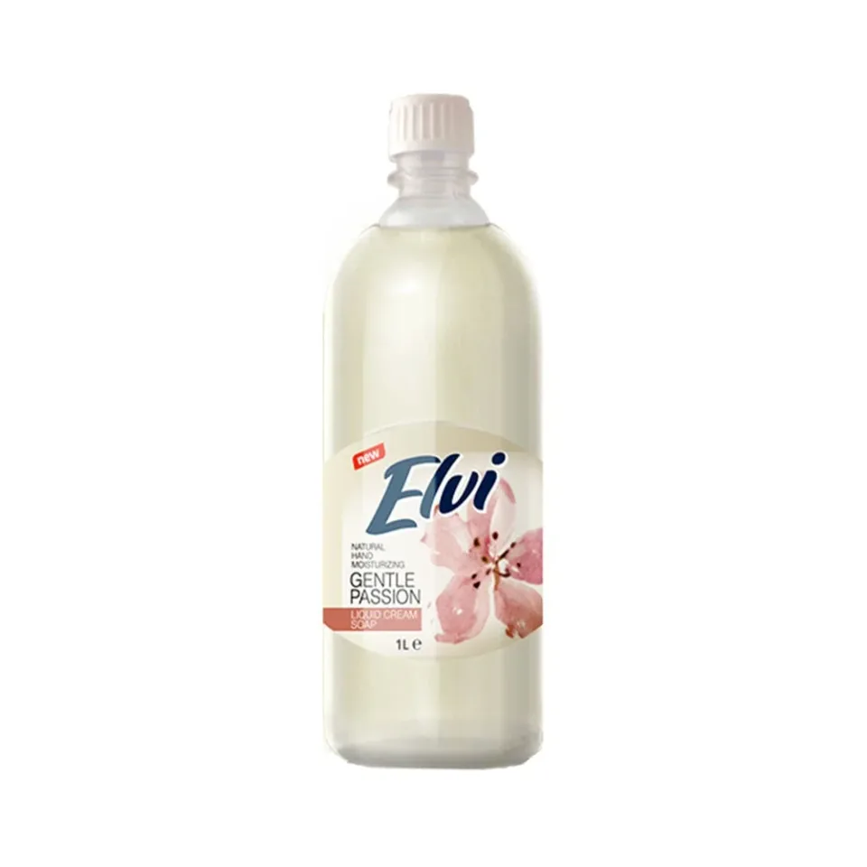 Săpun lichid Elvi, gentle passion, 1 L, alb