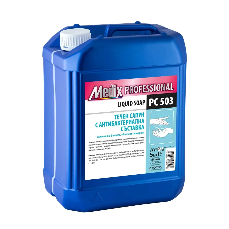 Săpun lichid Medix Professional, cu ingredient antibacterian, PC 503, 5 L