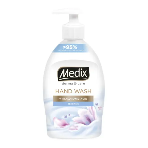 Săpun lichid Medix Cream Sensitive, cu pompă, 400 ml, alb