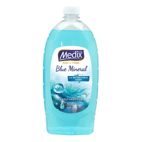 Săpun lichid Medix Pure Blue Mineral, rezervă, 800 ml, albastru