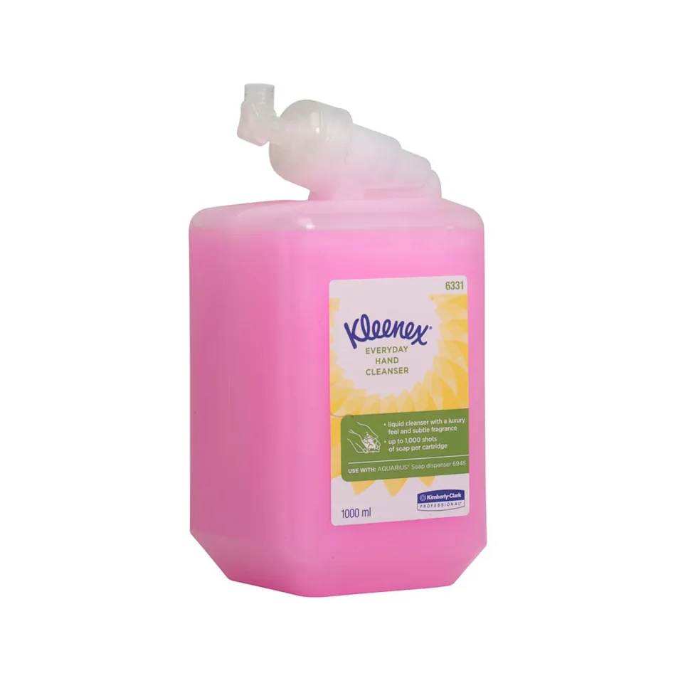 Săpun lichid Kimberly-Clark Kleenex Everyday, cu glicerină, 1000 doze, 1 L, roz