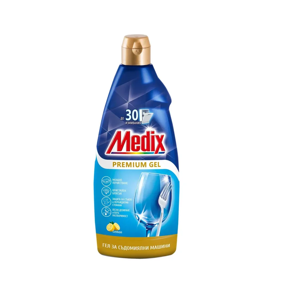 Gel pentru mașina de spălat vase Medix Premium Gel, 600 ml, 0.5 l