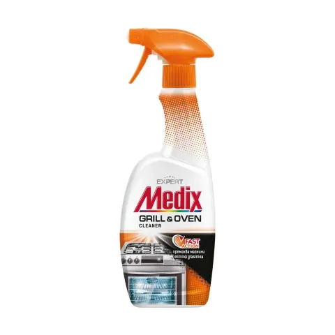Agent de curățare pentru cuptor și grătar Medix Expert Grill, spumă activă, cu pompă, 500 ml