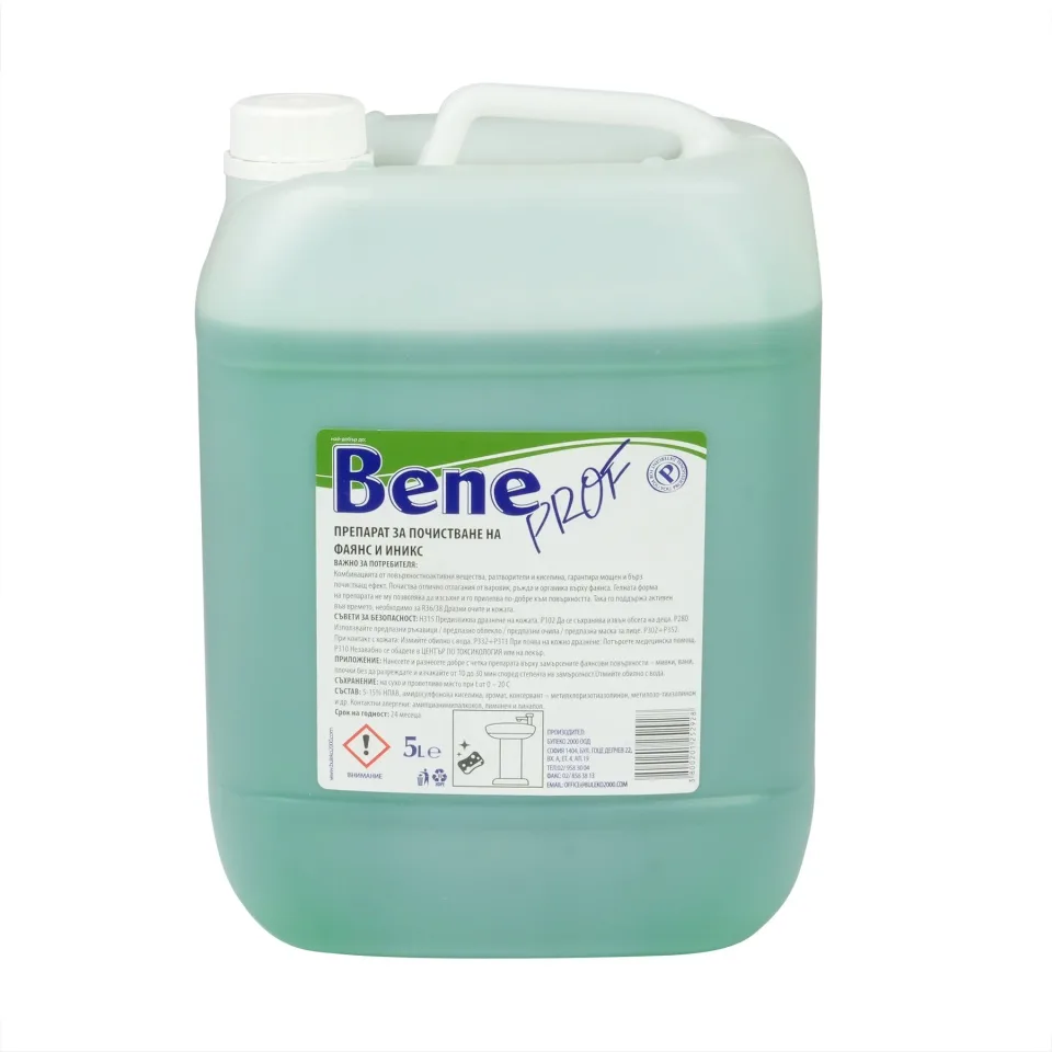 Detergent pentru curățarea faianței Bene, profesional, 5 L