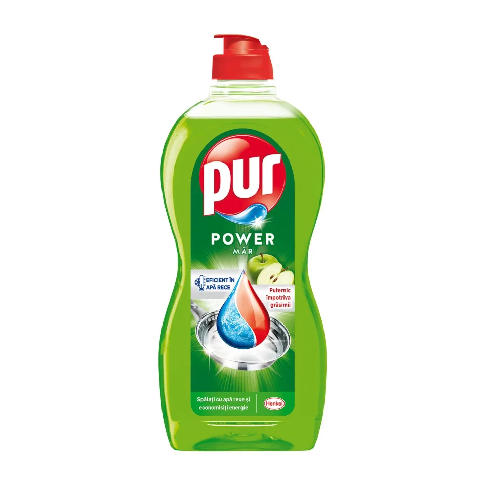 Detergent de spălat vase Pur Duo Power, măr, 450 ml