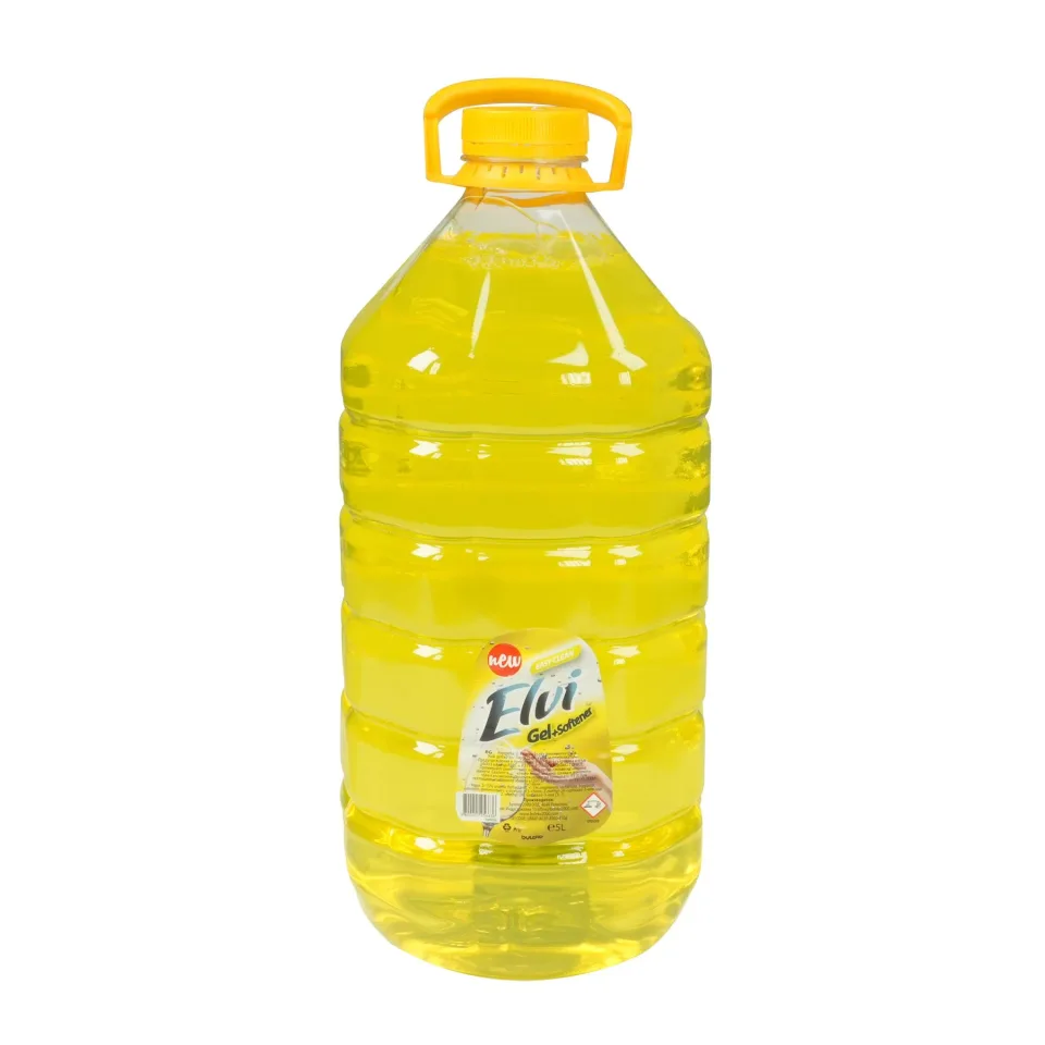 Detergent pentru vase Elvi Gel + Balsam, lămâie, 5 L