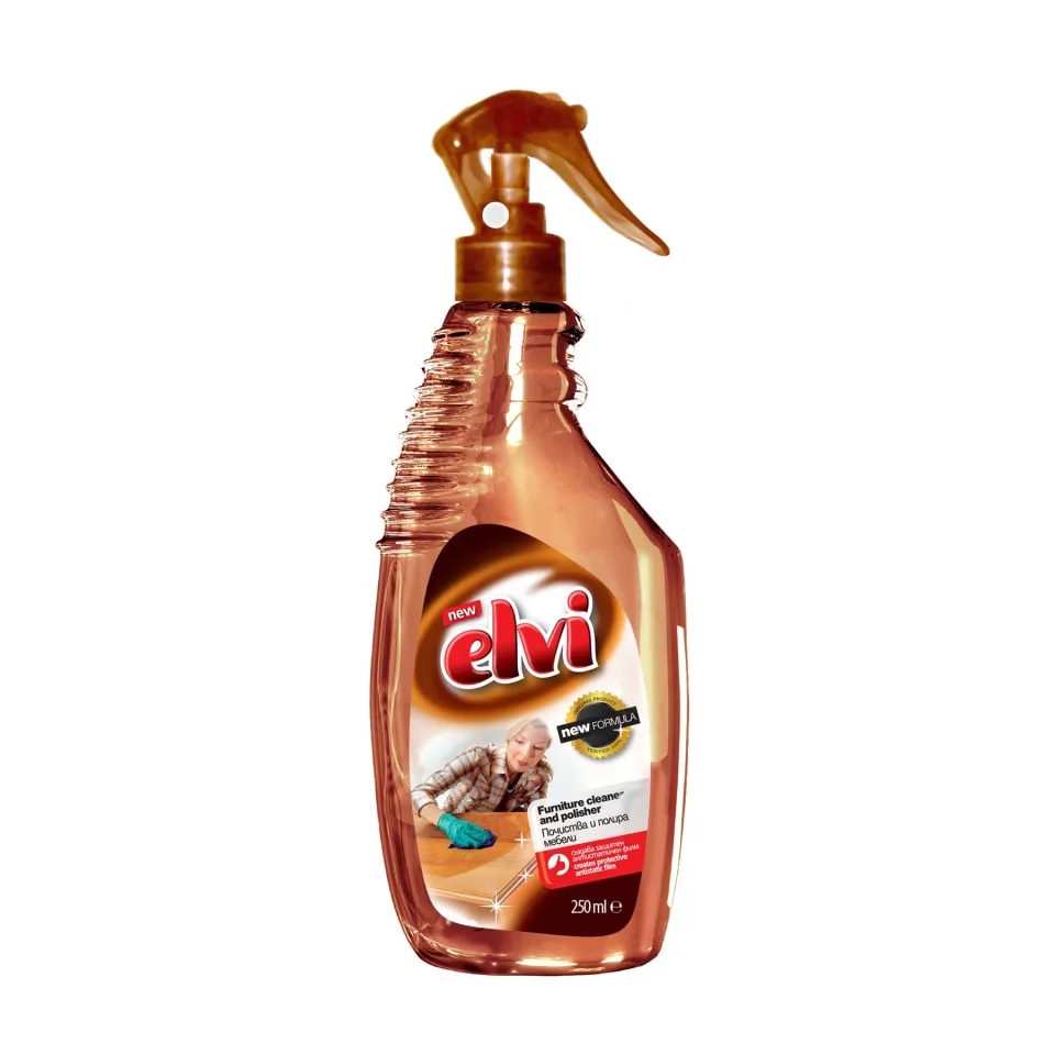 Agent de curățare mobilier Elvi și lemn, spray, 250 ml