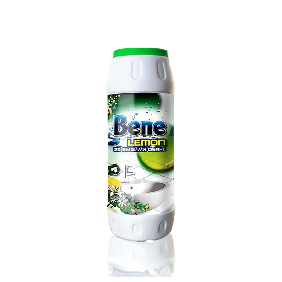 Detergent pentru curățarea faianței Bene, abraziv, lămâie, 500 g