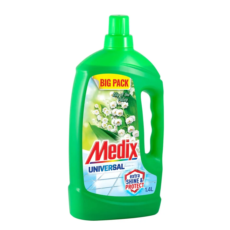Detergent Medix Express & Shine, universal, ghiocel, 1.4 L, verde