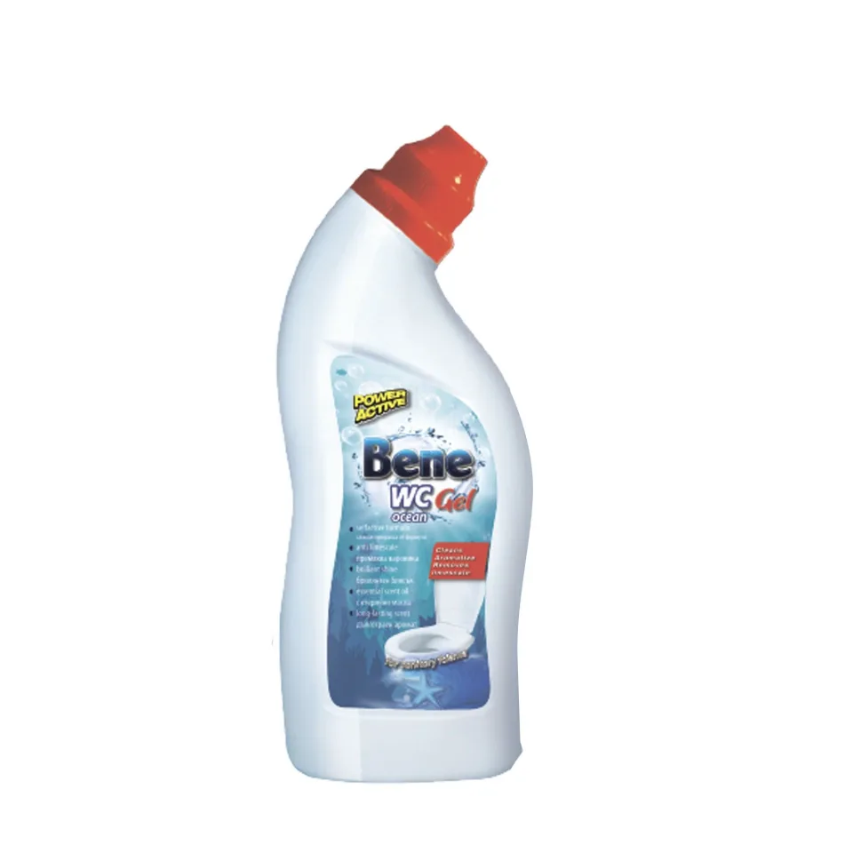 Agent pentru curățarea toaletei Bene, gel, ocean, 750 ml, albastru