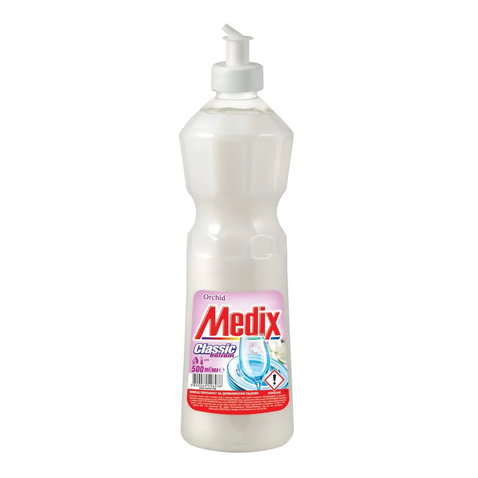 Detergent de vase Medix Classic, balsam, orhidee, 500 ml, alb