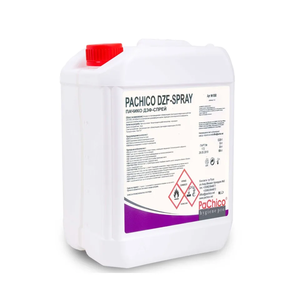 Detergent dezinfectant PaChico DZF Spray, profesional, 5 L