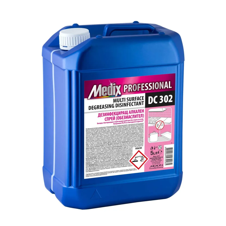 Spray degresant alcalin dezinfectant Medix Professional, DC 302, 5 L