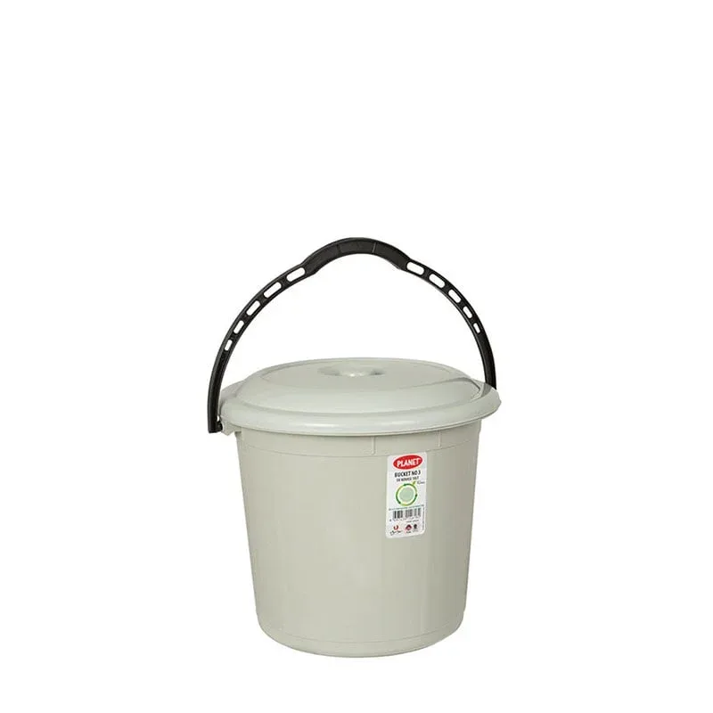 Găleată Planet cu capac, 10 L, gri