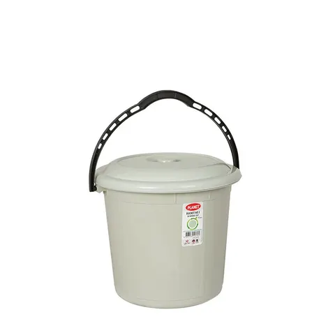 Găleată Planet cu capac, 15 L, gri