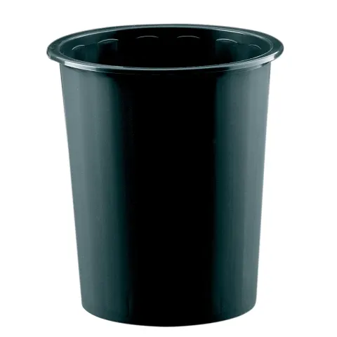 Coș de gunoi Faibo, plastic, 14 L, negru, 31 x 28 cm