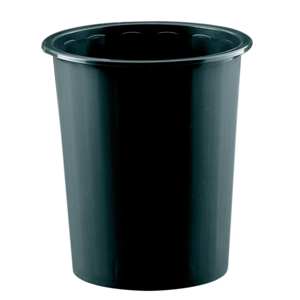 Coș de gunoi Faibo, plastic, 14 L, negru, 31 x 28 cm
