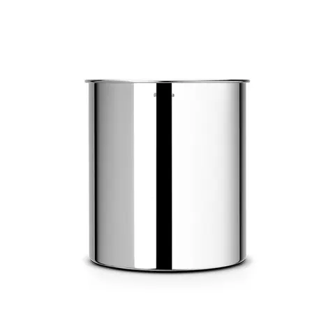Coș de hârtie Brabantia, crom, 7L, 21.2x21.2x23.7cm