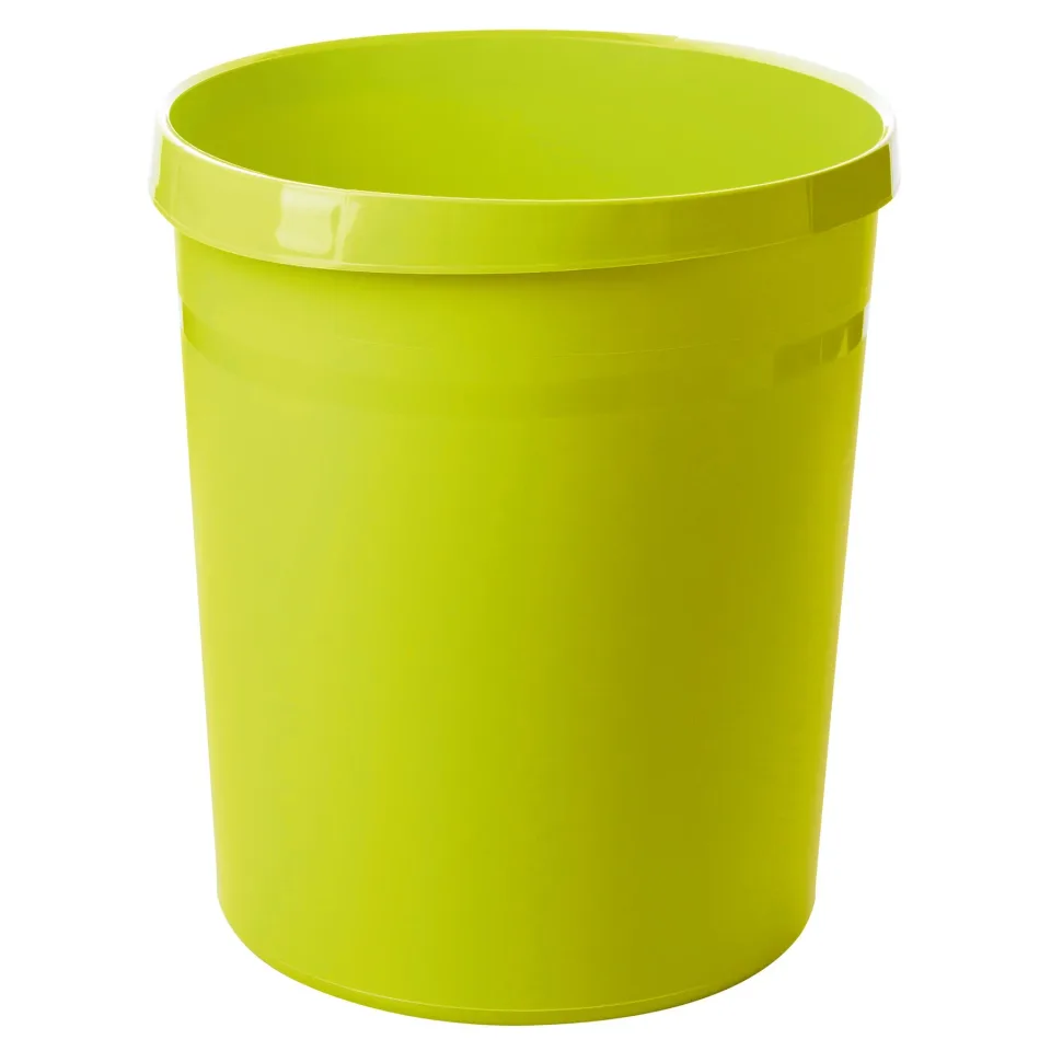 Coș de gunoi HAN Grip Trend, plastic, 18 L, verde deschis, 31.2 x 23.7 x 35 cm