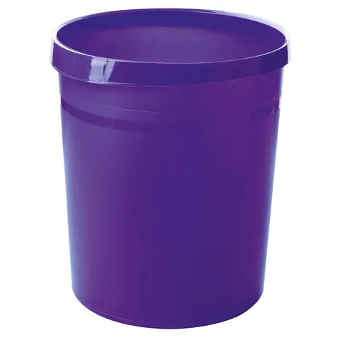 Coș de gunoi HAN Grip Trend, plastic, 18 L, mov, 31.2 x 23.7 x 35 cm