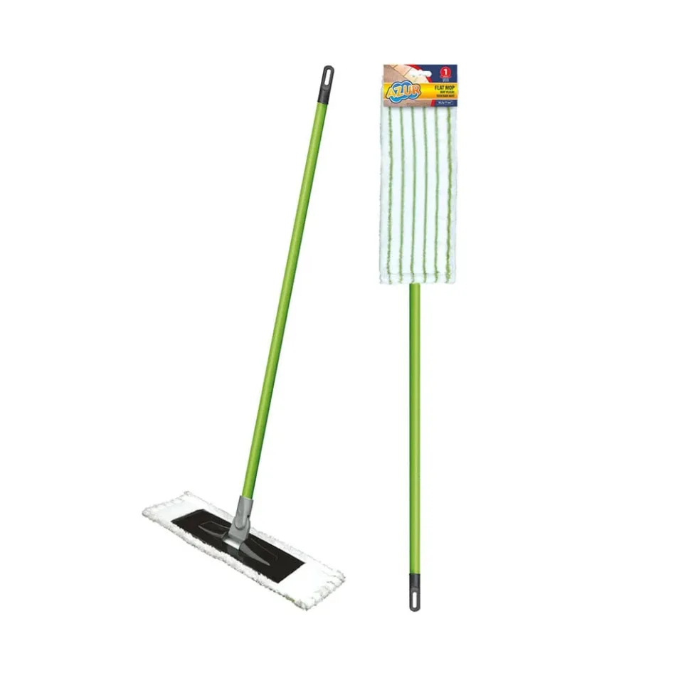 Mop York Azur Economic, 45 x 14 cm, cu mâner 120 cm