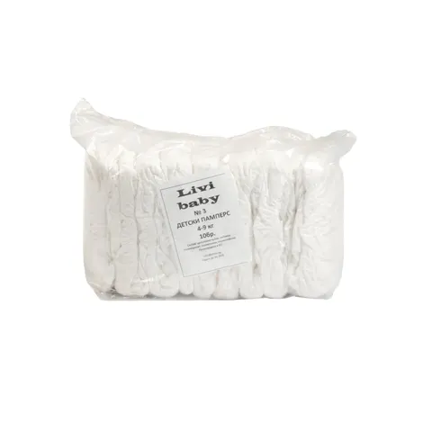 Scutece pentru copii Nr. 3 Livi Baby, 4-9 kg, 10 bucăți