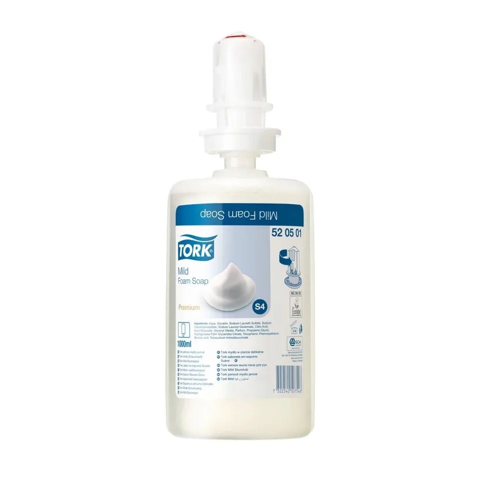 Săpun spumă Tork S4, rezervă, 1 L, 6 buc.