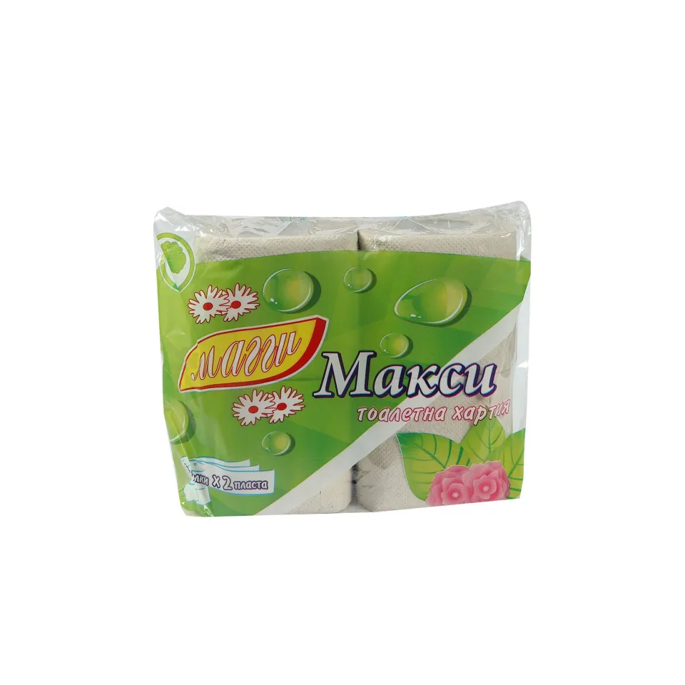 Hârtie igienică, dublu strat, reciclată, 70 g/m2, 4 bucăți