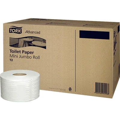 Hârtie igienică Tork Mini Jumbo, două straturi, 170 m, 12 bucăți