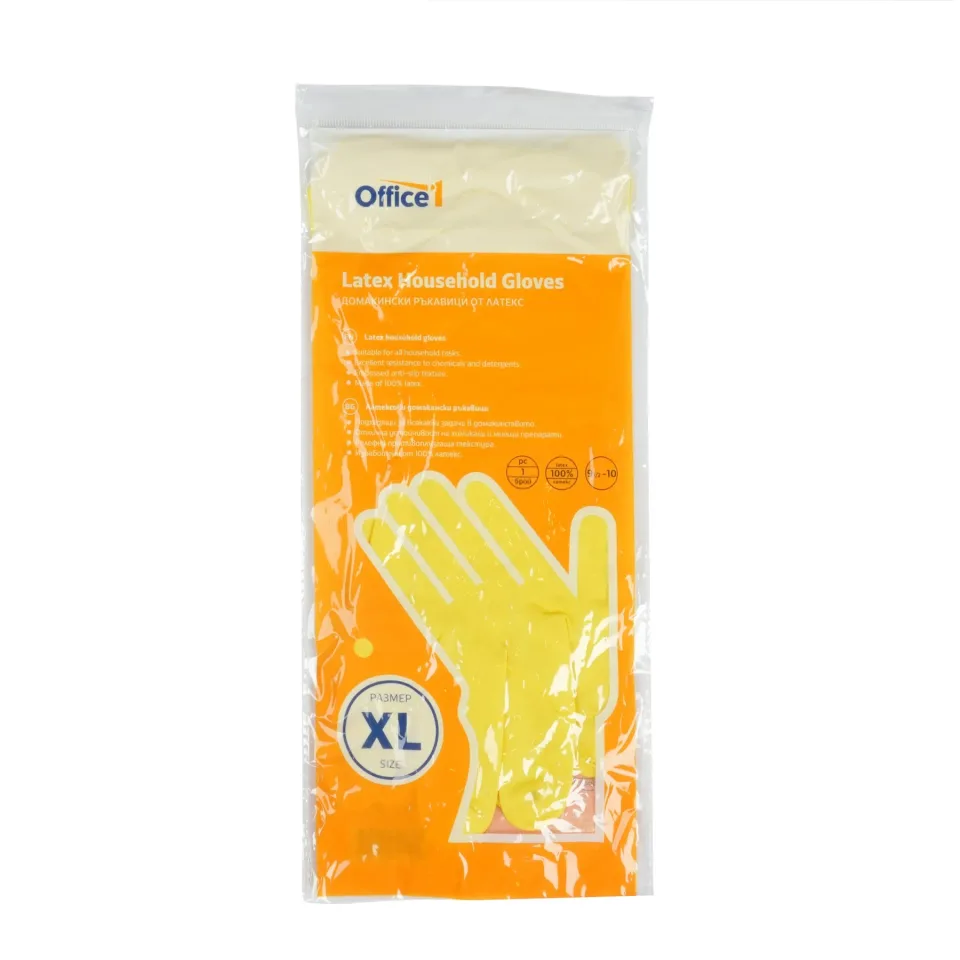 Mănuși Office 1, casnice, latex, mărimea XL
