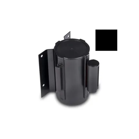 Bandă pentru limitator de piroane, pentru montare pe perete, 200 cm, negru, lățime 45 mm