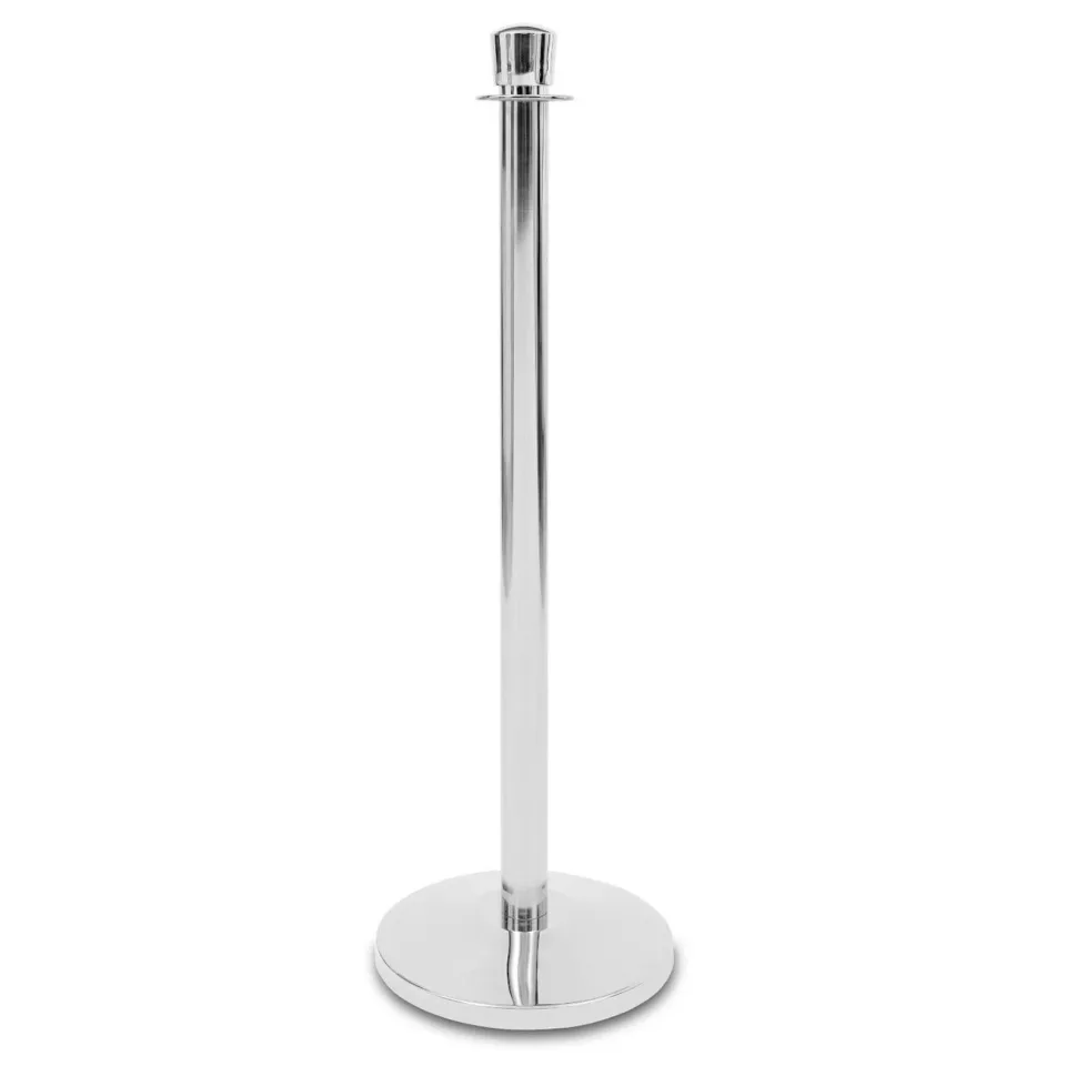 Stâlp delimitator Modern, crom, lățime 320 mm, înălțime 920 mm
