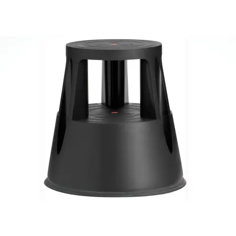 Step Twin - scară, pe roți, până la 150 kg, negru