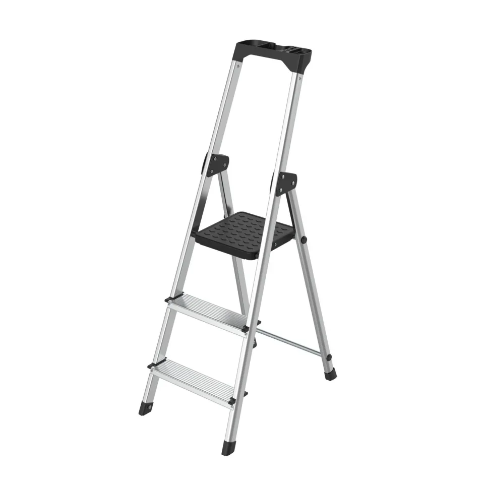 Scară Twin, aluminiu, 2+1 trepte