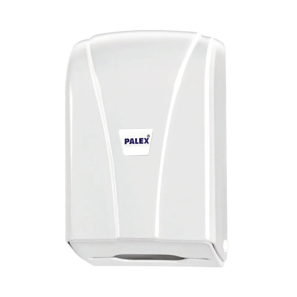 Dispenser pentru hârtie igienică Palex, la pachet, alb, 200 pachete, 13.3 x 11 x 22.5 cm