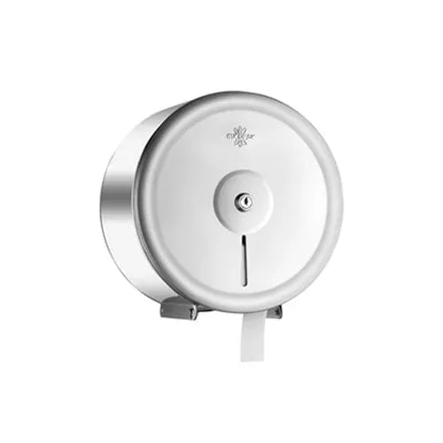 Dispenser pentru hârtie igienică Rulopak Mini Jumbo, oțel inoxidabil, 38,3 x 27,9 x 27,9 cm