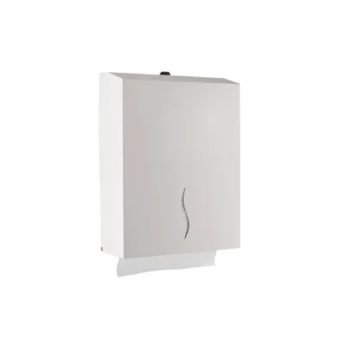 Dispenser pentru prosoape de mâini Dayco, cu pliere Z, 27 x 10 x 21 cm, alb, pentru 200 prosoape